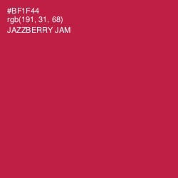 #BF1F44 - Jazzberry Jam Color Image